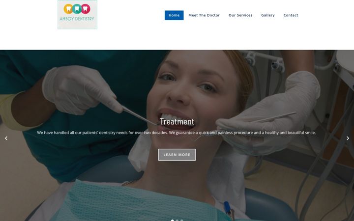 Zrzut ekranu amboydentistry.com