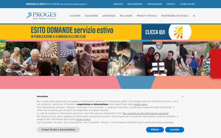 Screenshot of ambra-sociale.coop