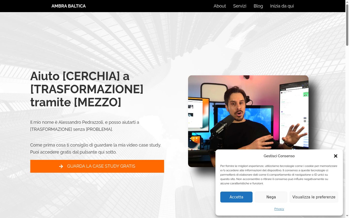 Screenshot tal-banner tal-kunsens muri qabel kwalunkwe interazzjoni