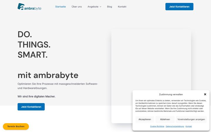 Screenshot di ambrabyte.ch