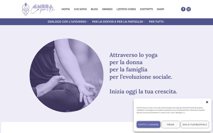 Screenshot di ambracaprile.it