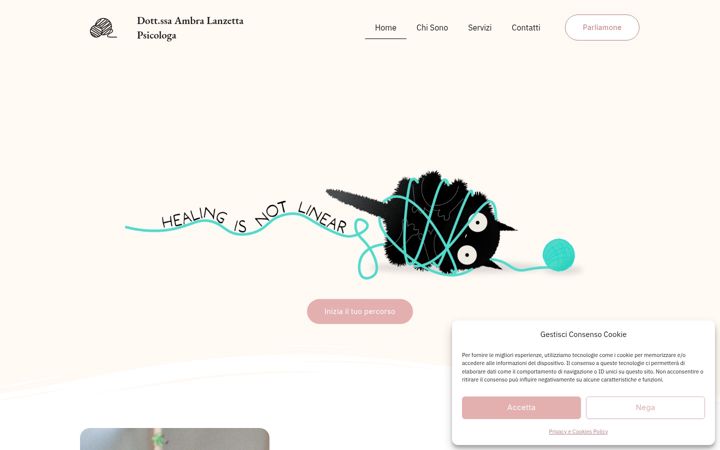 Screenshot of ambralanzettapsicologa.it
