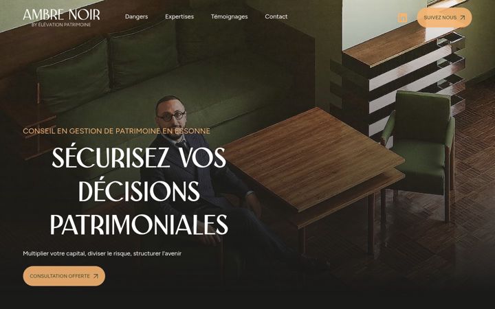 Screenshot of ambre-noir.fr