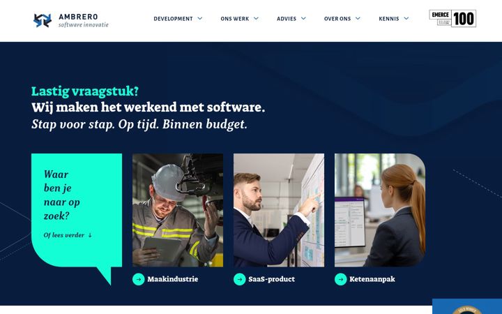 Screenshot του ambrero.nl