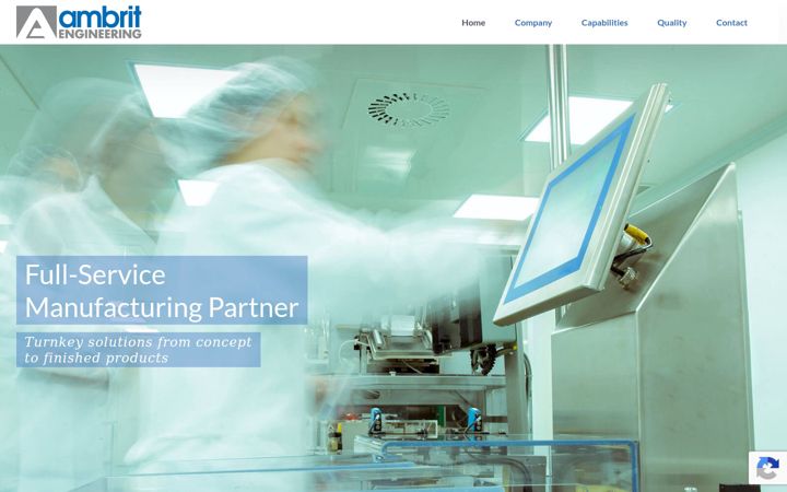 Screenshot of ambritengineering.com