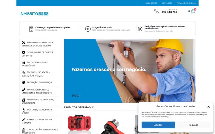 Screenshot von ambrito.pt