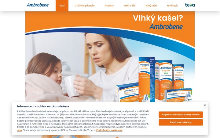 Screenshot of ambrobene.cz
