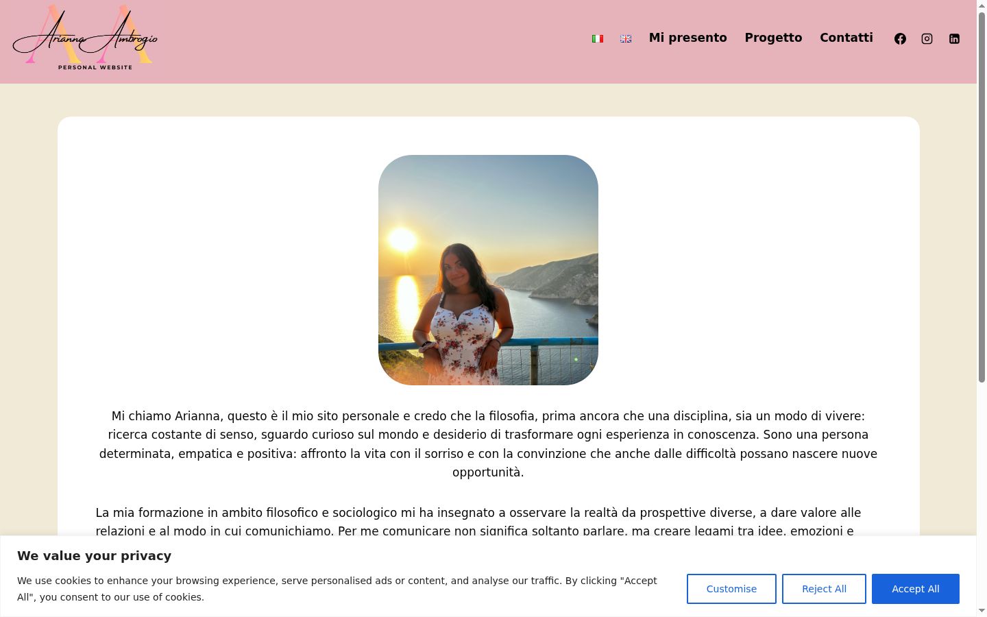 Screenshot tal-banner tal-kunsens muri qabel kwalunkwe interazzjoni