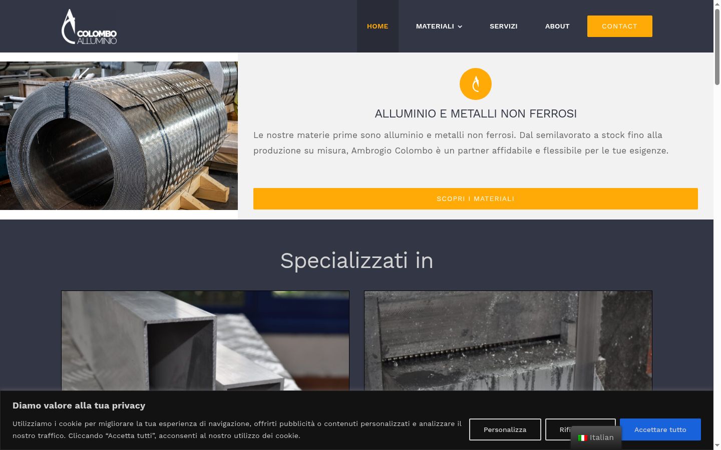 Screenshot des Einwilligungsbanners vor jeglicher Interaktion