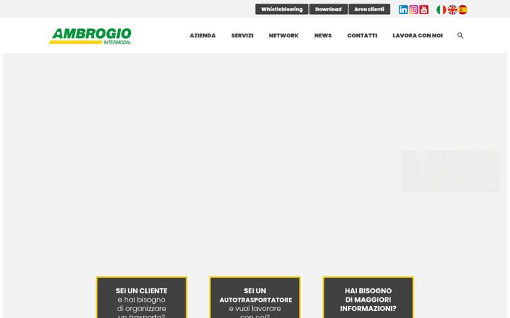 Screenshot of ambrogiointermodal.com