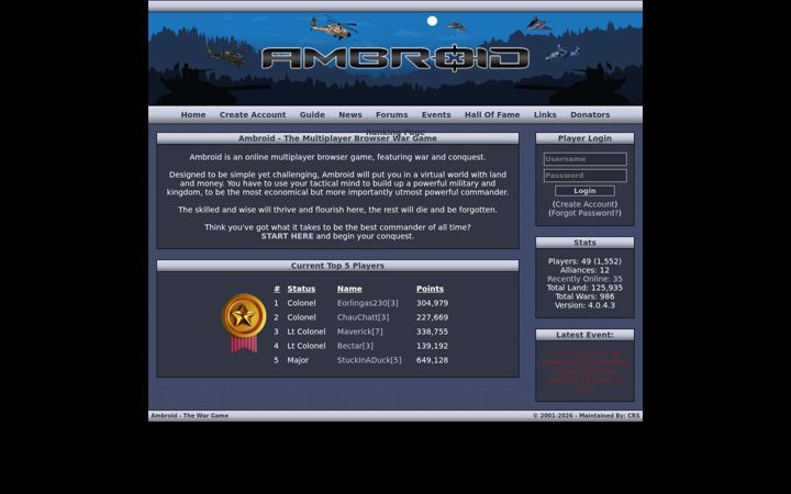 Screenshot of ambroid.co.uk