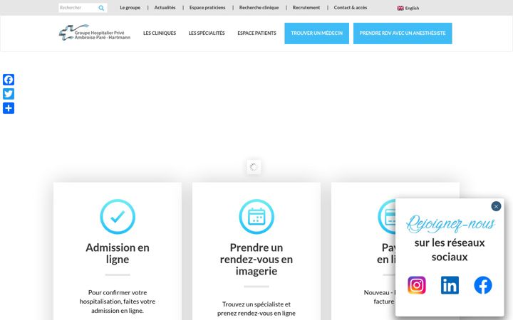 Screenshot of ambroisepare.fr