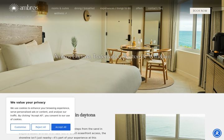 Screenshot von ambroshotels.com