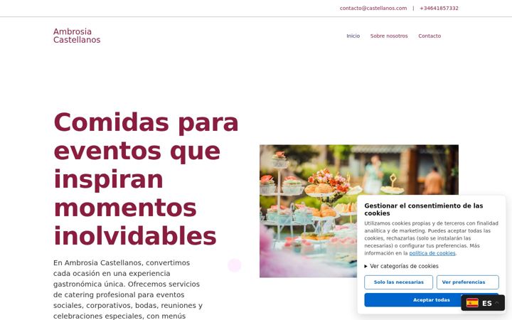 Screenshot of ambrosiacastellanos.es