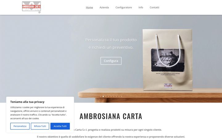 Screenshot of ambrosianacarta.it
