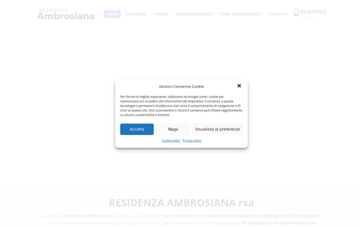 Screenshot of ambrosianasrl.it
