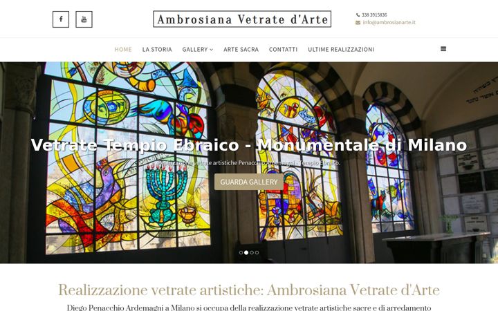Screenshot of ambrosianavetrateartistiche.it