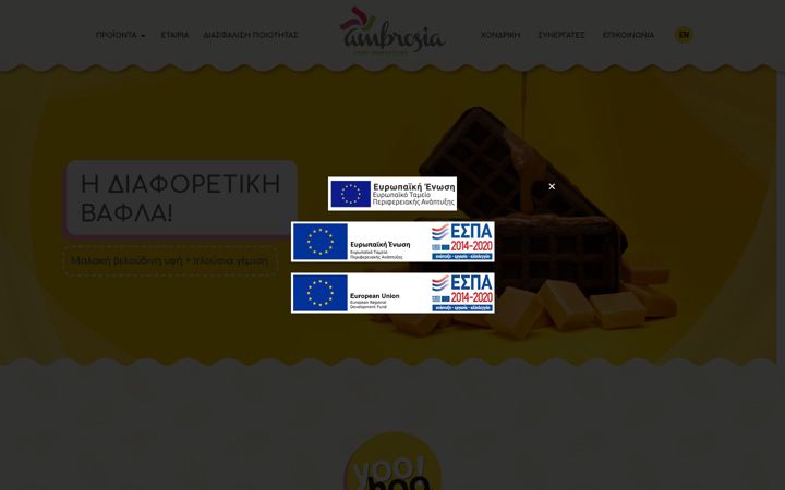 Screenshot of ambrosiasnacks.gr