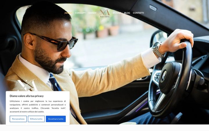Snímek obrazovky ambrosisartoria.com