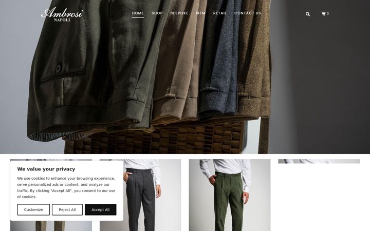 Screenshot of ambrosistudio.com