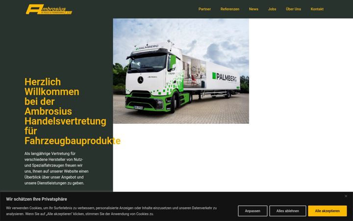 Screenshot of ambrosius-fahrzeugbau.de