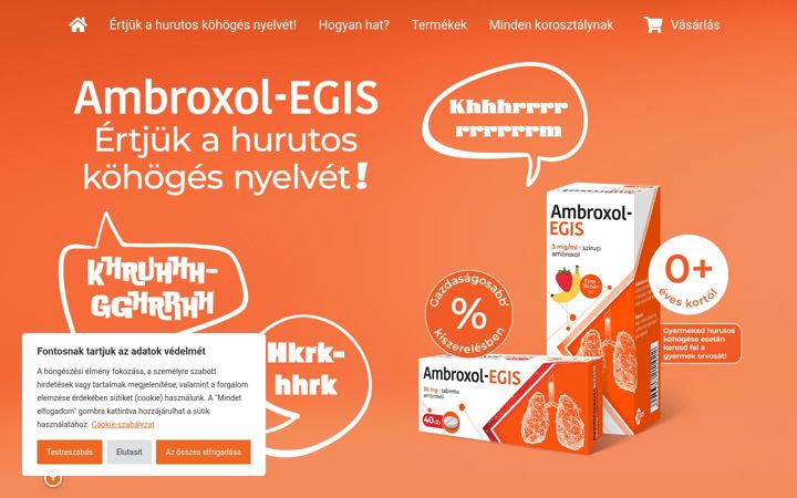 Screenshot of ambroxolegis.hu
