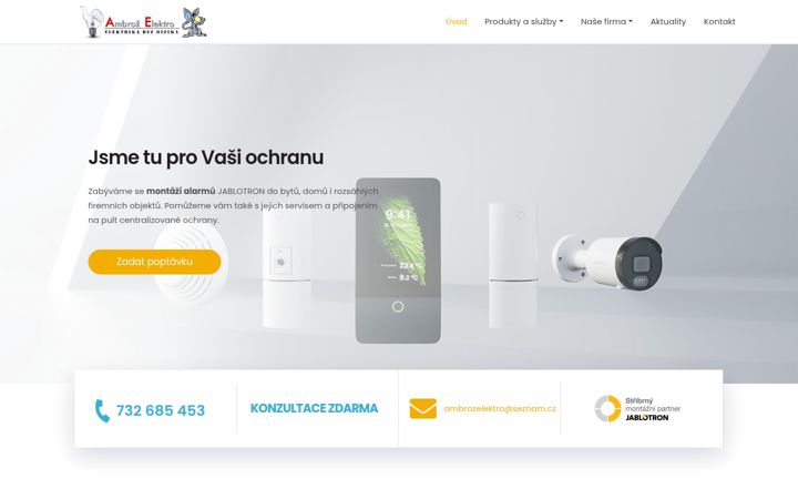 Screenshot of ambrozelektro.cz