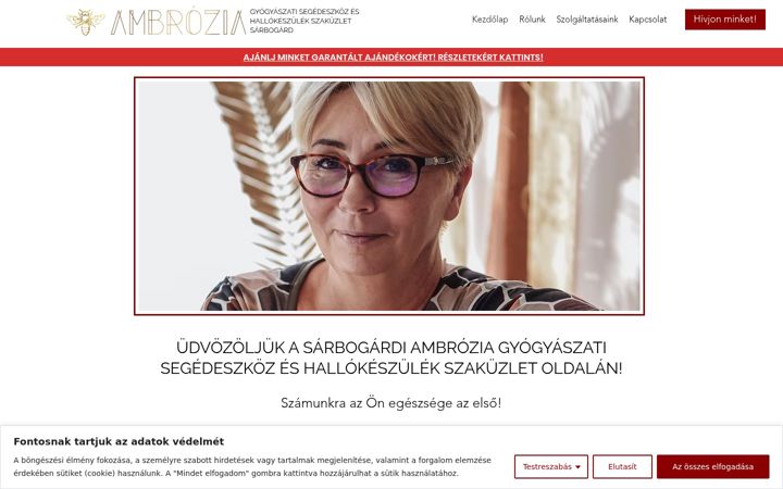 Screenshot of ambroziaegeszseg.hu