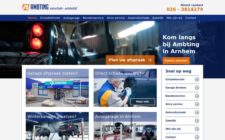 Screenshot of ambting.nl