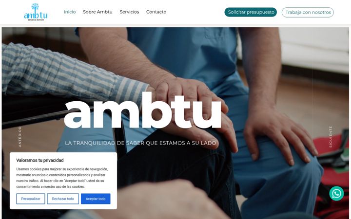 Screenshot of ambtucontigo.es
