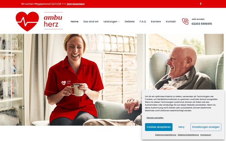 Captura de pantalla de ambu-herz.de