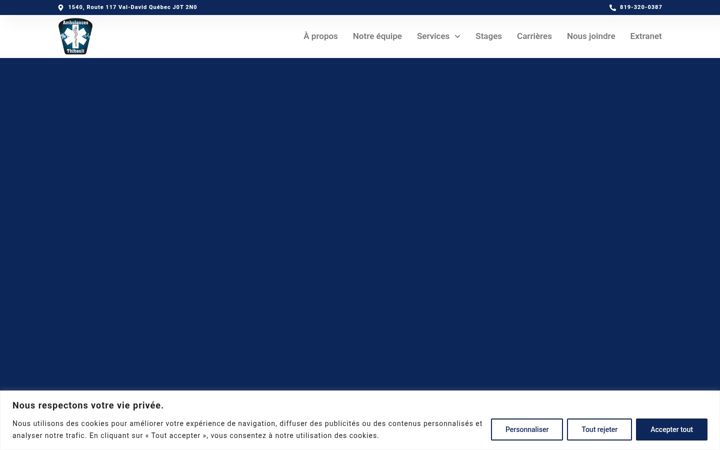 Captura de pantalla de ambu911.com