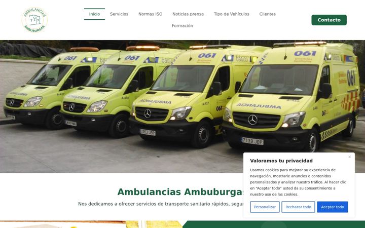 Screenshot of ambuburgas.es