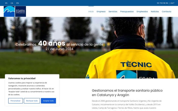 Screenshot of ambuegara.com