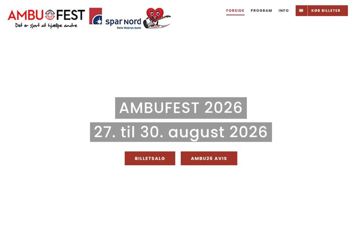Screenshot stránky ambufest.dk