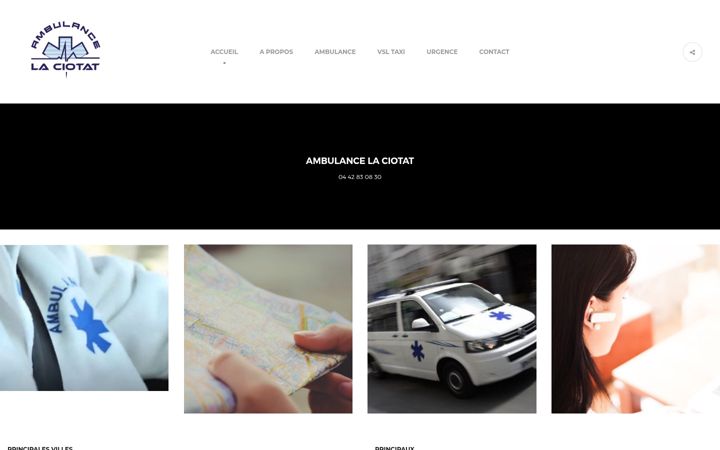 Screenshot of ambulancelaciotat.com