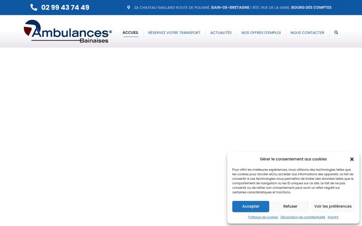 Screenshot of ambulances-bainaises.com
