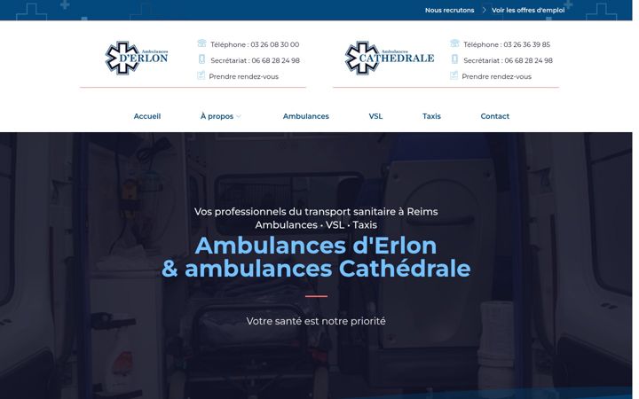Képernyőkép: ambulances-derlon-cathedrale.fr
