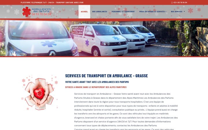 Screenshot of ambulances-des-parfums.com