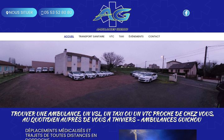 Screenshot of ambulances-guichou.fr