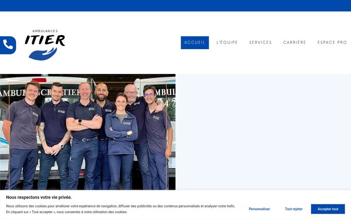 Screenshot of ambulances-itier.fr