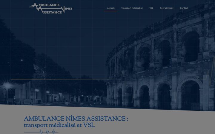 Screenshot of ambulances-nimes-assistance.fr