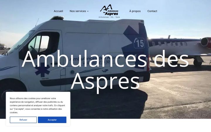 Screenshot του ambulancesdesaspres.fr