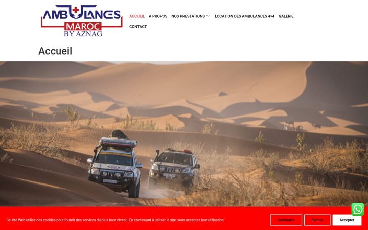 Screenshot του ambulancesmaroc.com
