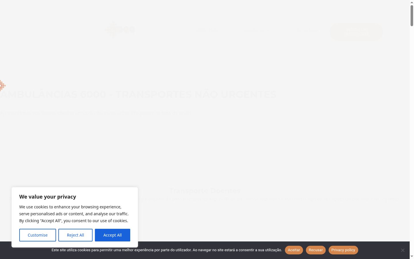 Screenshot tal-banner tal-kunsens muri qabel kwalunkwe interazzjoni