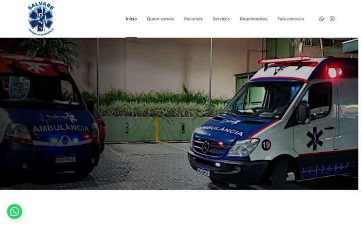 Screenshot of ambulanciasalvare.com.br