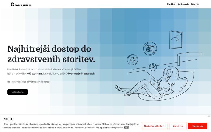 Screenshot of ambulanta.si