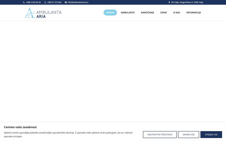 Posnetek zaslona ambulantaaria.si