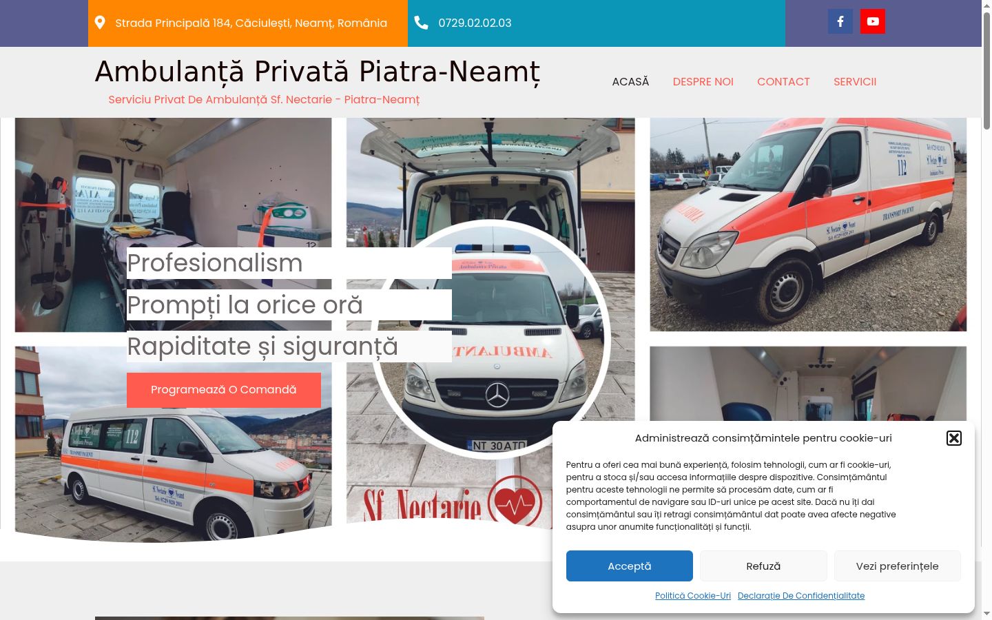 Snímek obrazovky baneru souhlasu zobrazeného před jakoukoli interakcí