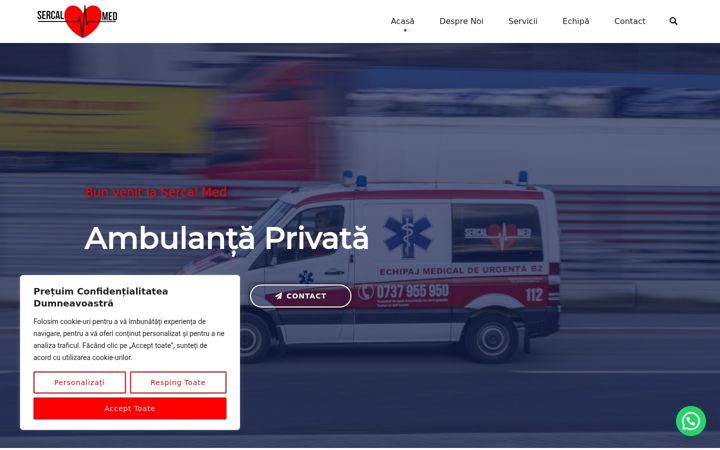 Screenshot of ambulantaprivatasibiu.ro
